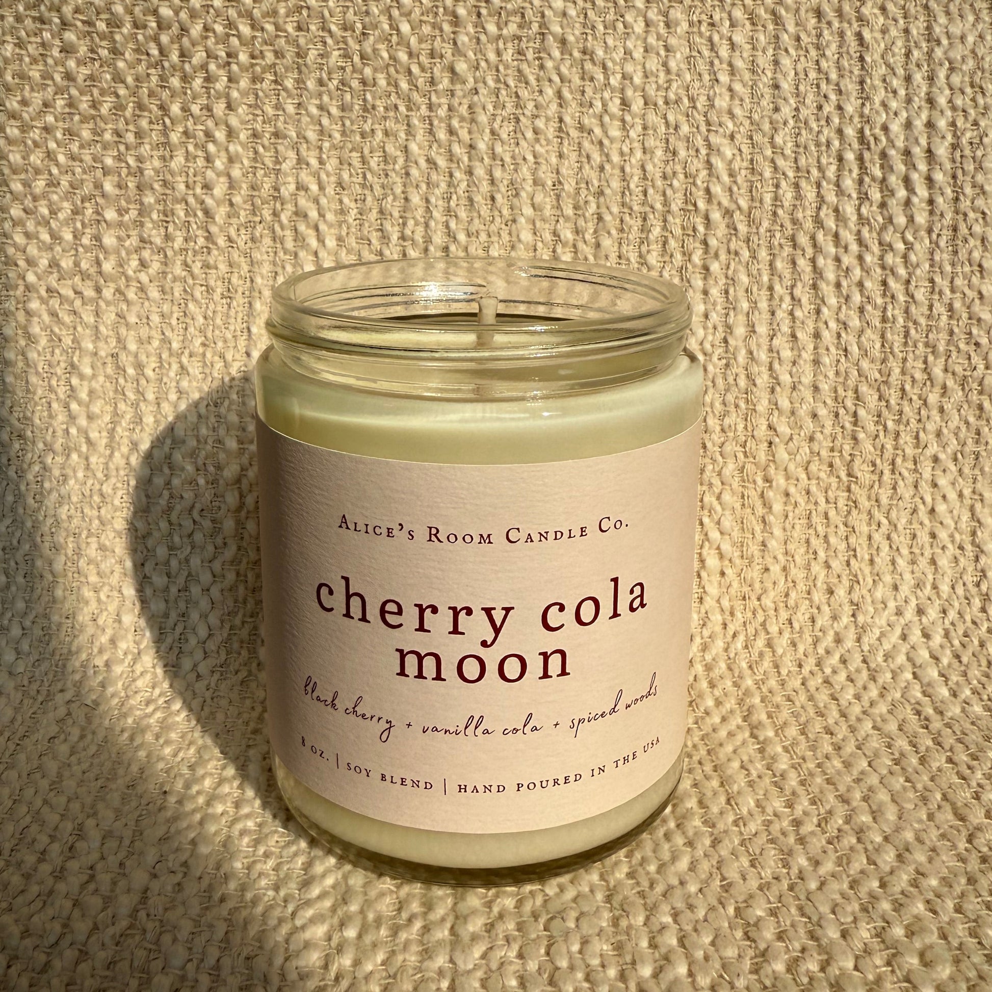 Cherry Cola Moon Candle