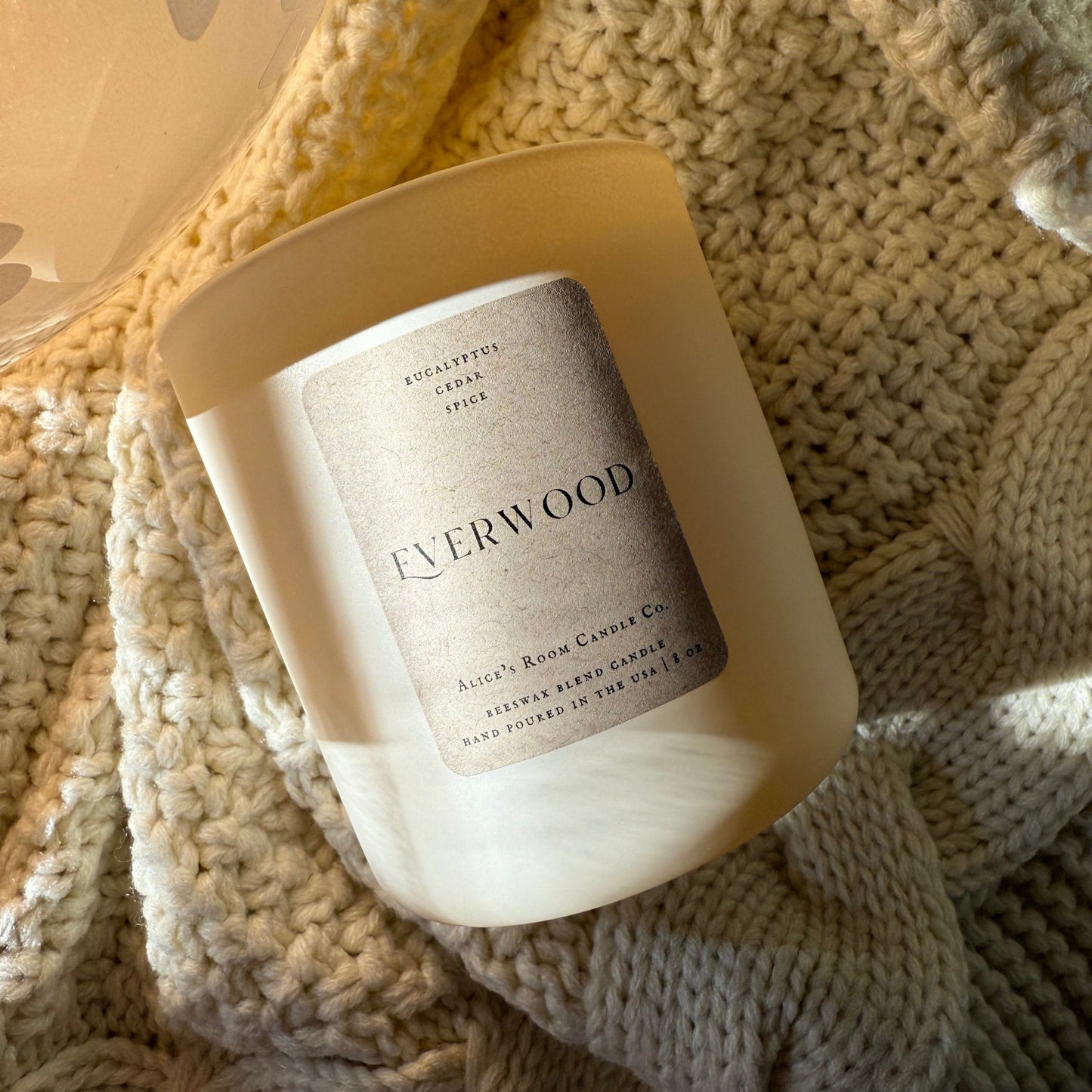 Everwood Beeswax 8 oz. Candle